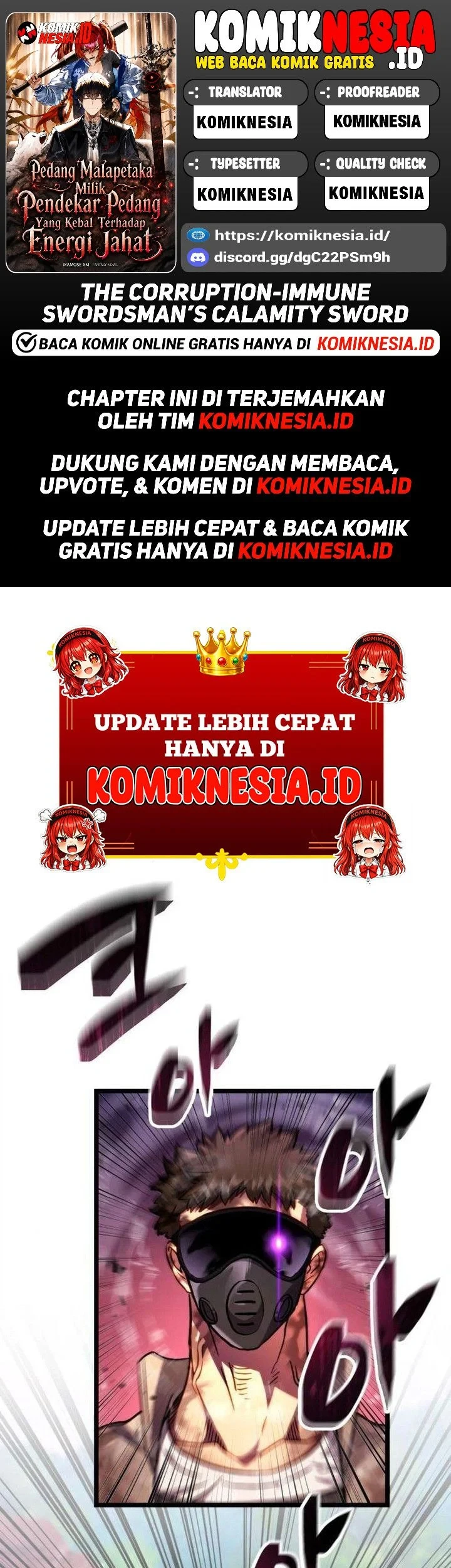 Komik The Corruption-Immune Swordsman’s Calamity Sword Chapter 5 gambar 1