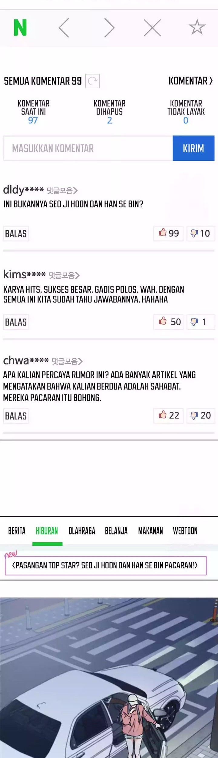 Manhwa The Definition of A Top Star Chapter 106 gambar 2