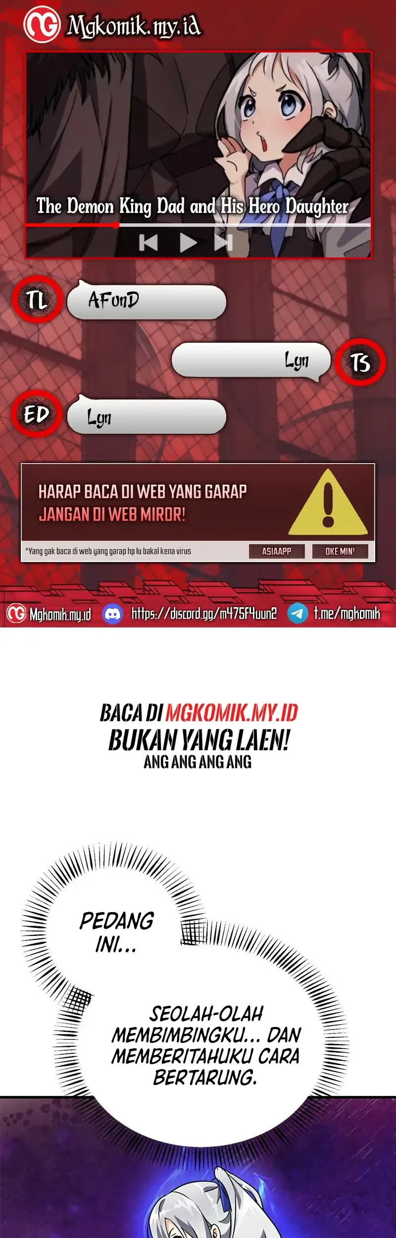 Komik The Demon King Dad and his Hero Daughter Chapter 46 gambar 1