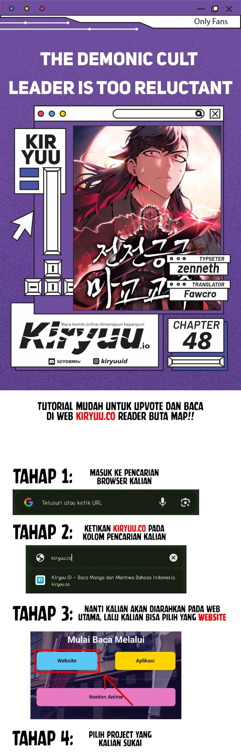 Komik The Demonic Cult Leader Is Too Reluctant Chapter 48 gambar 1