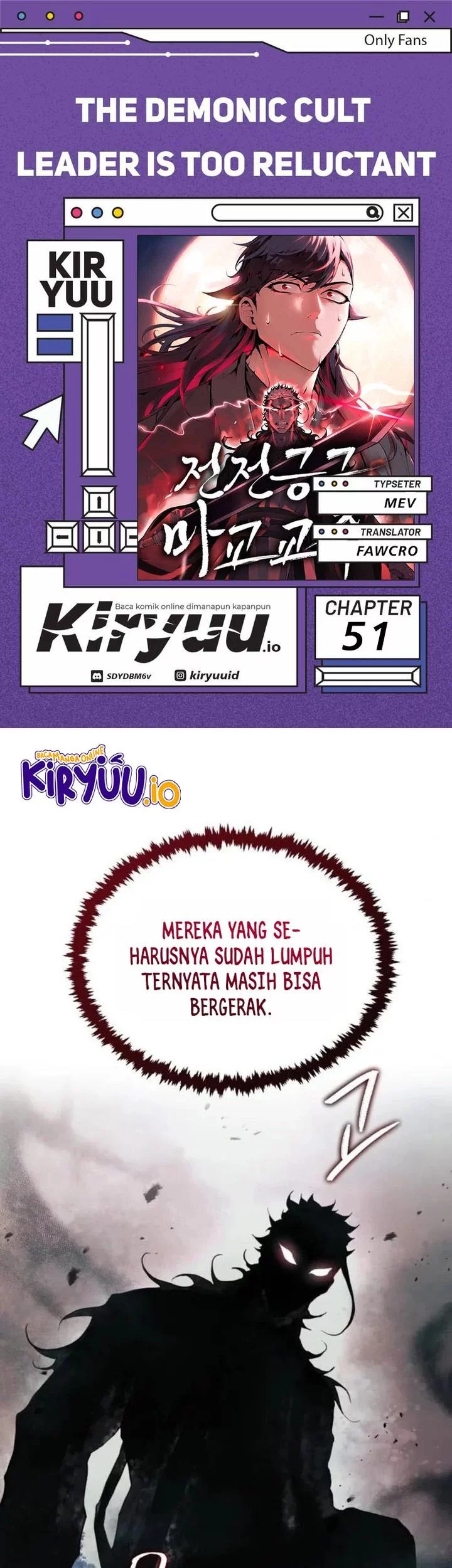 Komik The Demonic Cult Leader Is Too Reluctant Chapter 51 gambar 1
