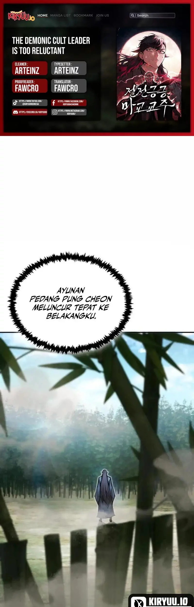 Komik The Demonic Cult Leader Is Too Reluctant Chapter 57 gambar 1