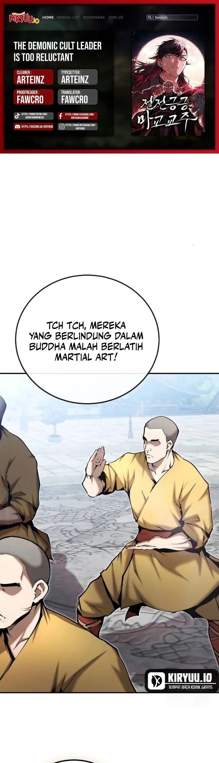 Komik The Demonic Cult Leader Is Too Reluctant Chapter 62 gambar 1