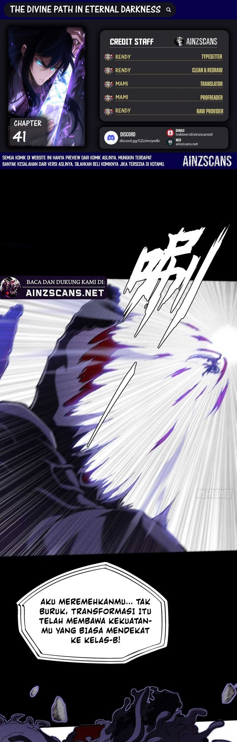 Komik The Divine Path in Eternal Darkness Chapter 41 gambar 1