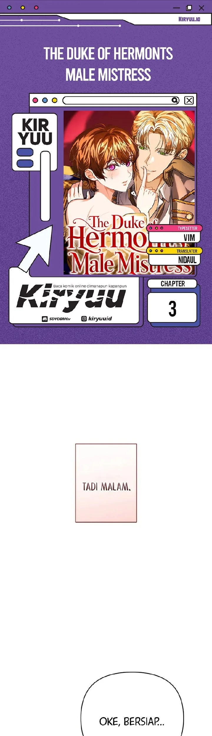 Komik The Duke of Hermont's Male Mistress Chapter 3 gambar 1
