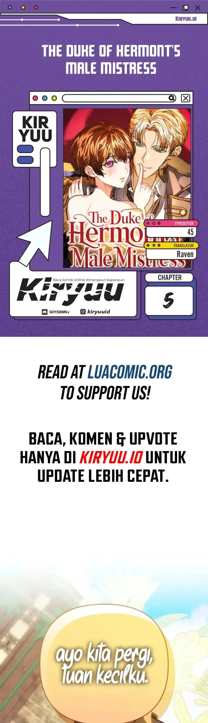 Komik The Duke of Hermont's Male Mistress Chapter 5 gambar 1