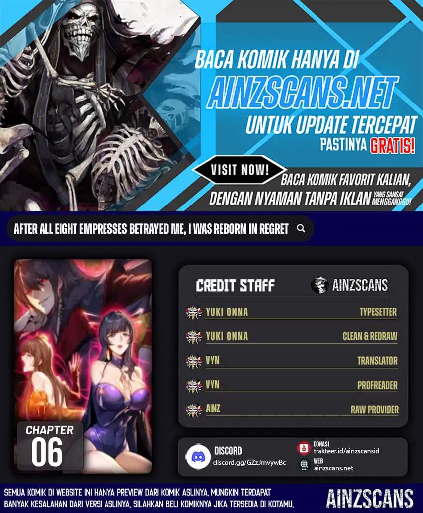 Komik The Eight Empresses Betrayed Me, Only to Deeply Regret It After Being Reborn Chapter 6 gambar 1