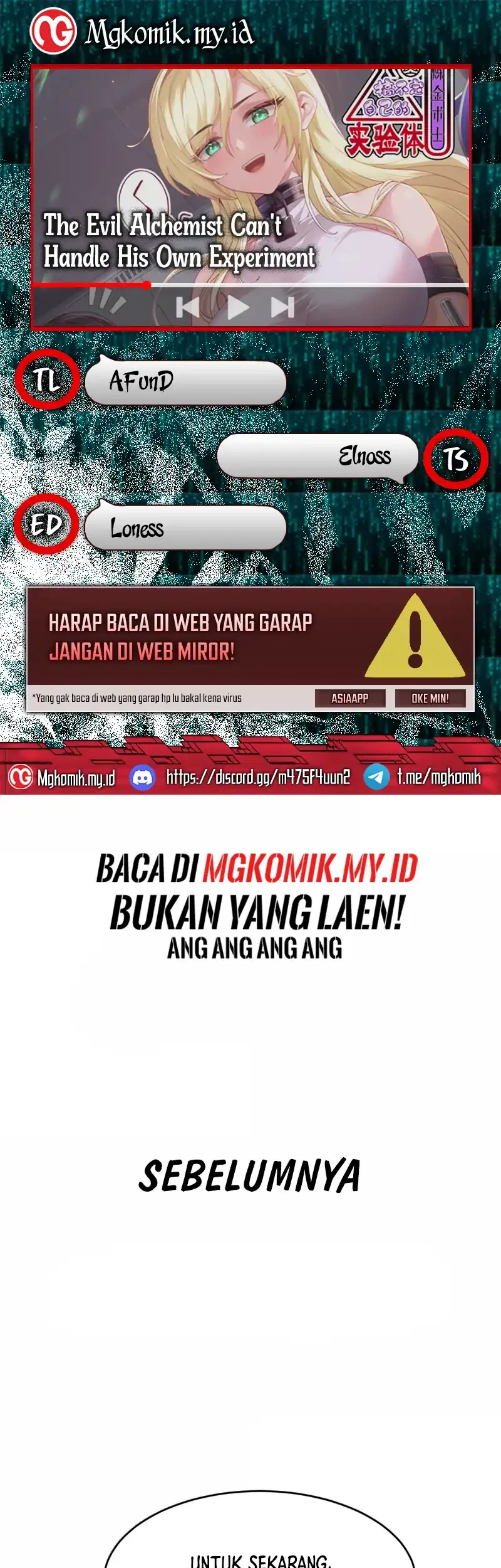 Komik The Evil Alchemist Can’t Handle His Own Experiment Chapter 67 gambar 1