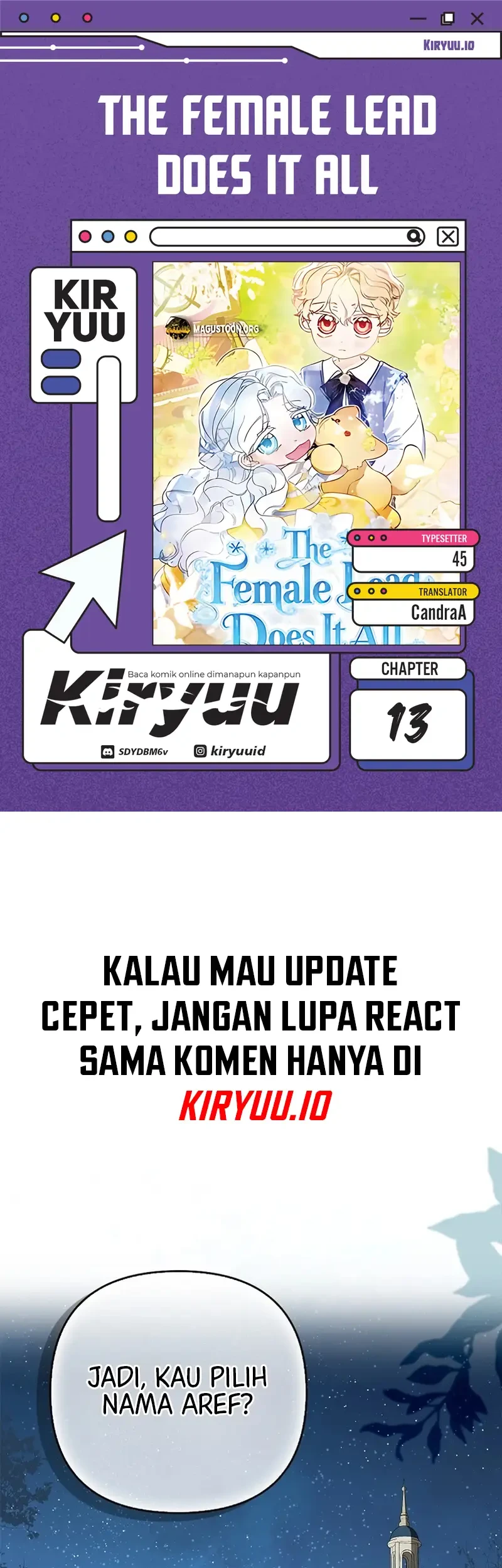 Komik The Female Lead Does It All Chapter 13 gambar 1