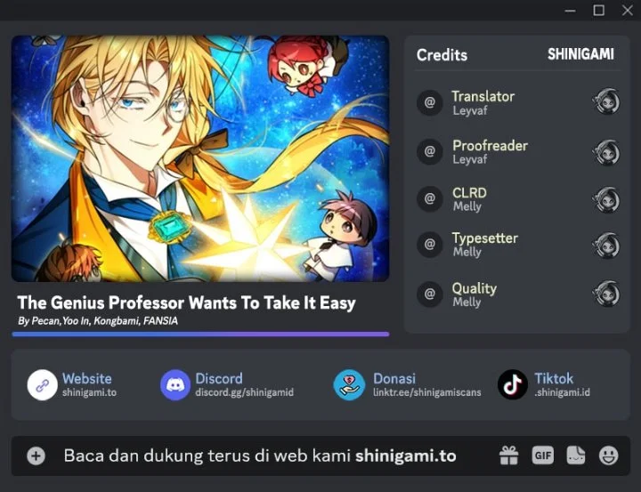Komik The Genius Professor Wants an Easy Life Chapter 15 gambar 1