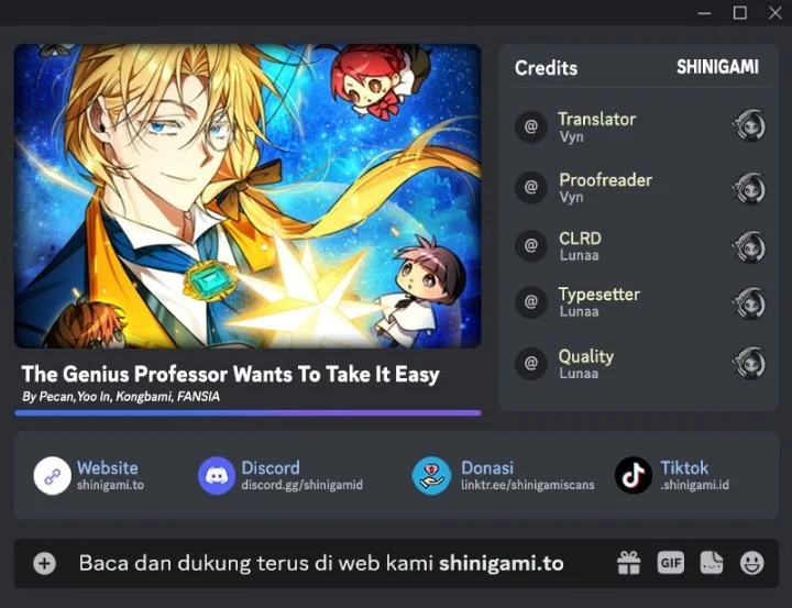 Komik The Genius Professor Wants an Easy Life Chapter 21 gambar 1