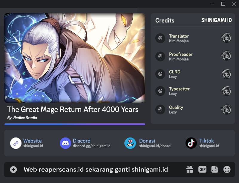 Komik The Great Mage Returns After 4000 Years Chapter 167 gambar 1