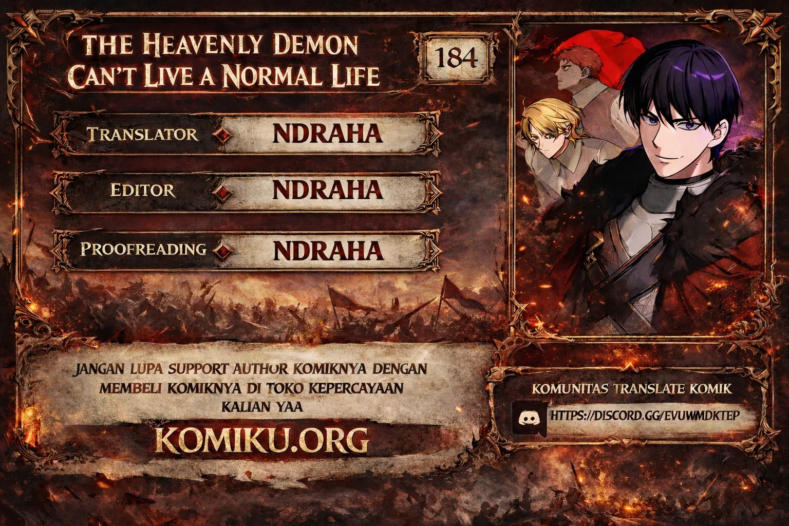 Komik The Heavenly Demon Can’t Live a Normal Life Chapter 184 gambar 1