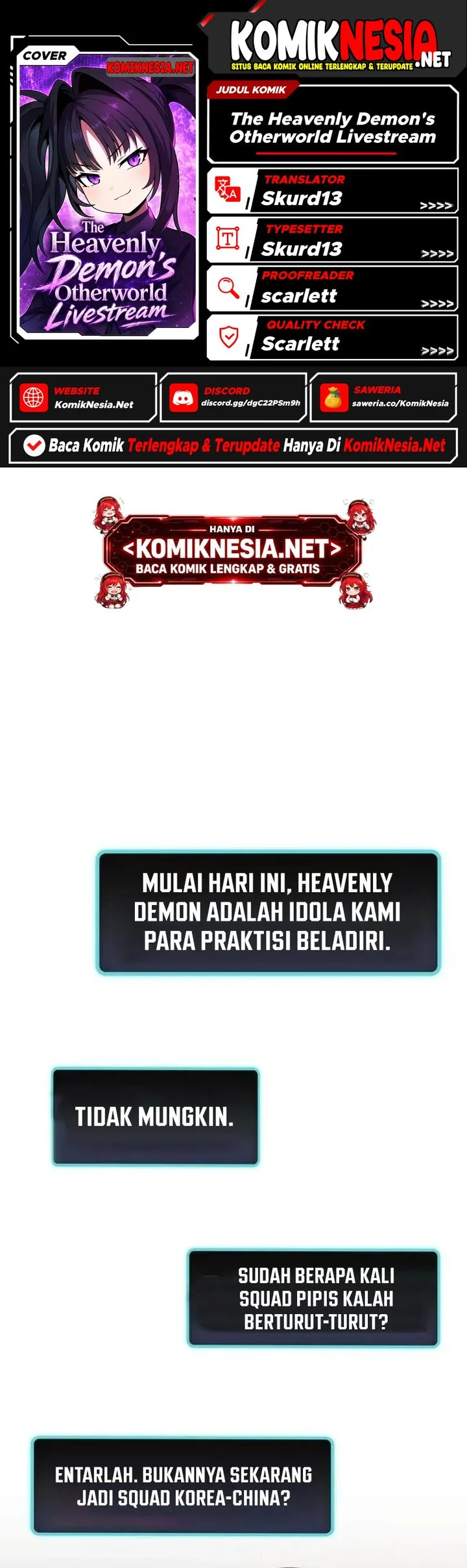 Komik The Heavenly Demon's Otherworld Livestream Chapter 5 gambar 1