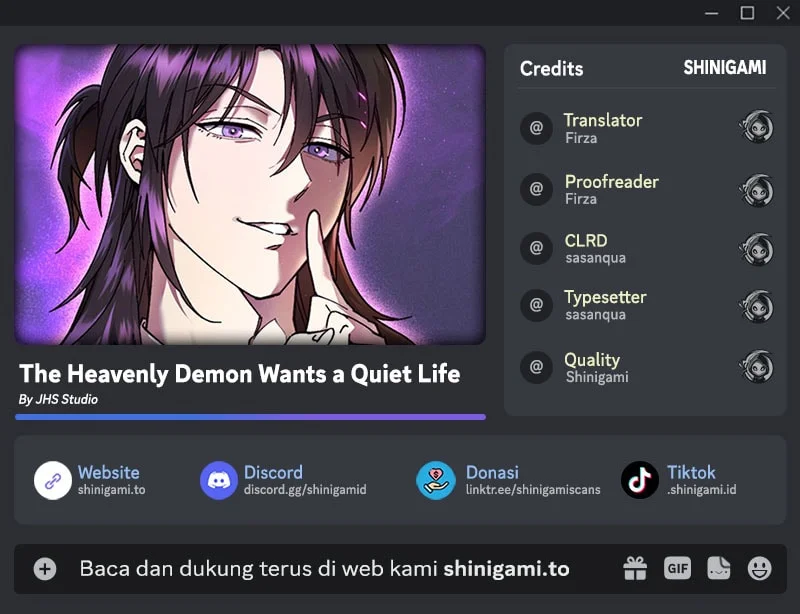 Komik The Heavenly Demon Wants A Quiet Life Chapter 88 gambar 1