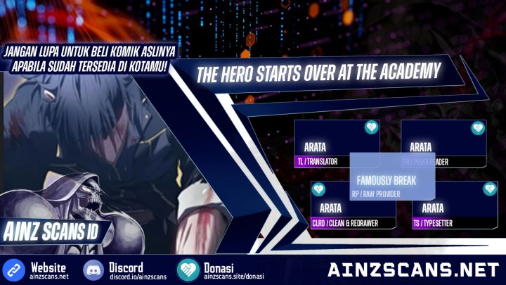 Komik The Hero Starts Over at the Academy Chapter 1 gambar 1