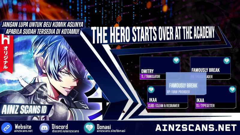 Komik The Hero Starts Over at the Academy Chapter 16 gambar 1