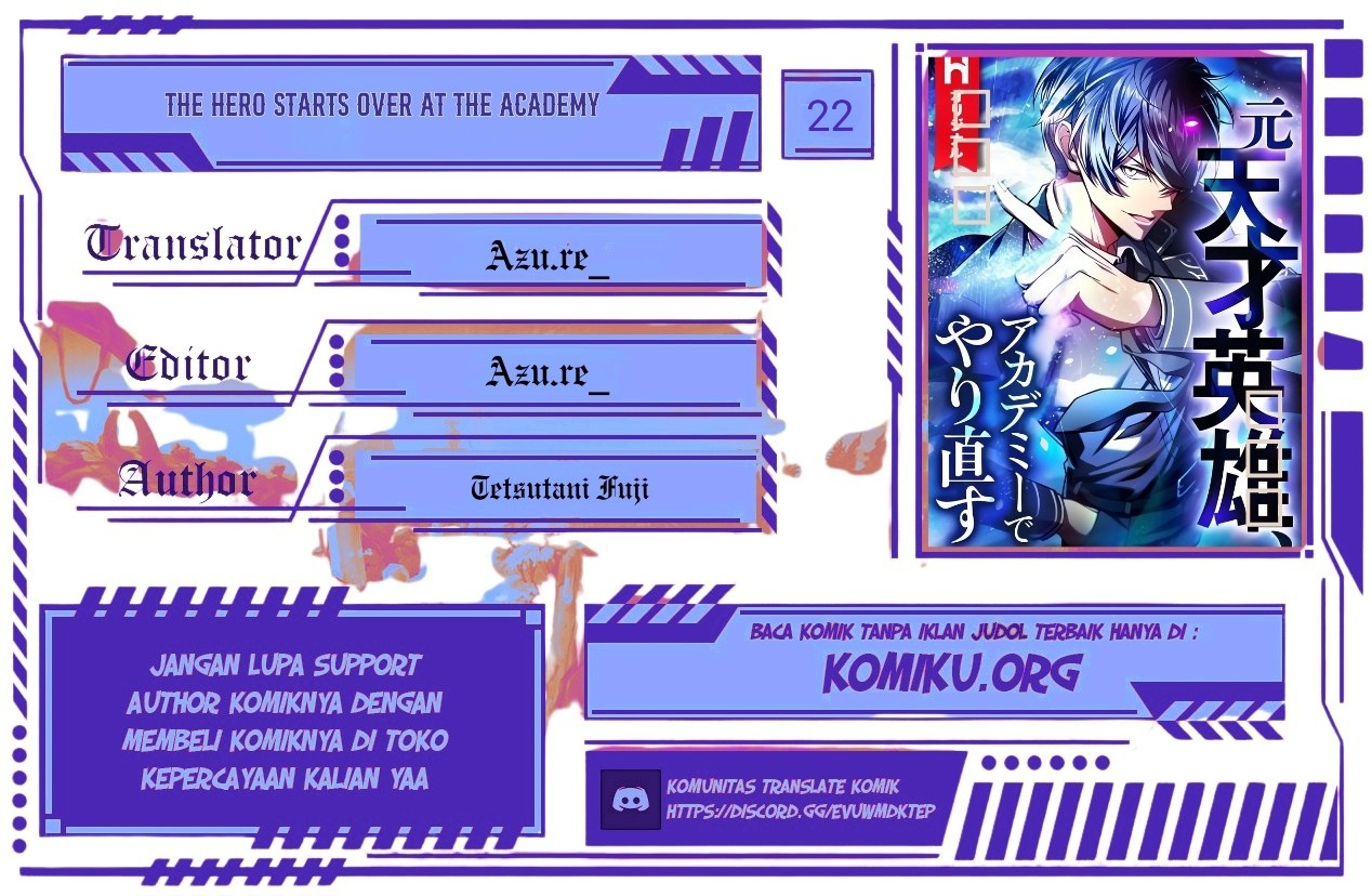 Komik The Hero Starts Over at the Academy Chapter 22 gambar 1