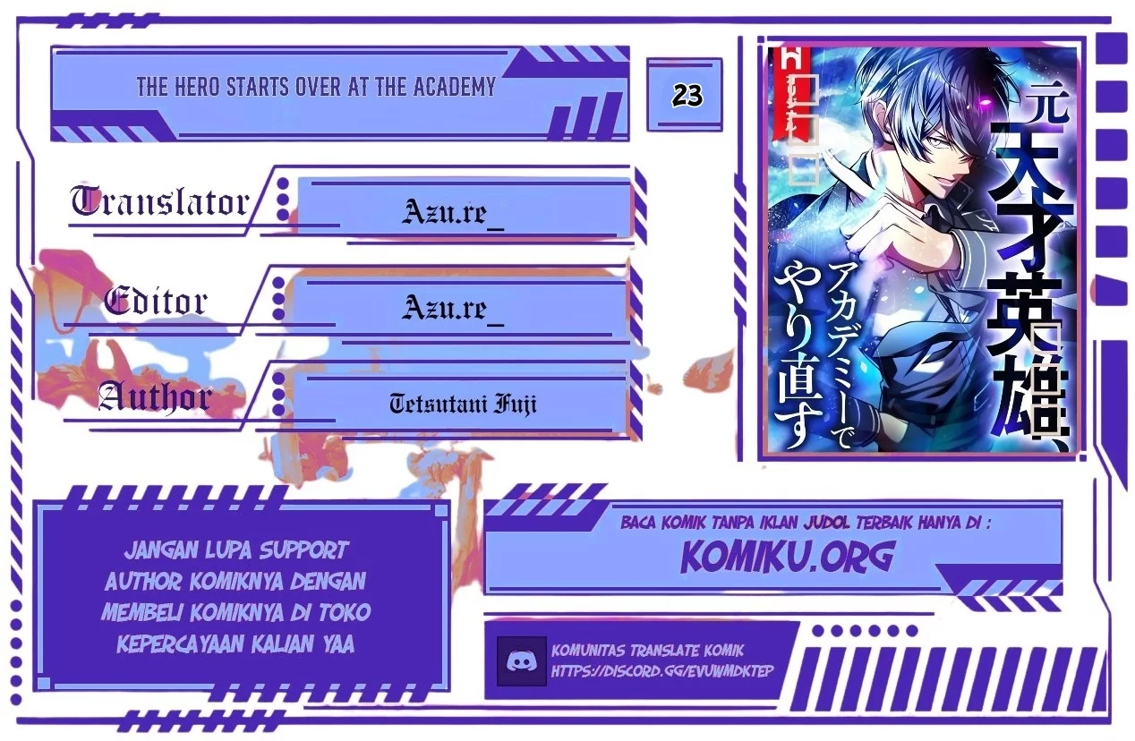 Komik The Hero Starts Over at the Academy Chapter 23 gambar 1