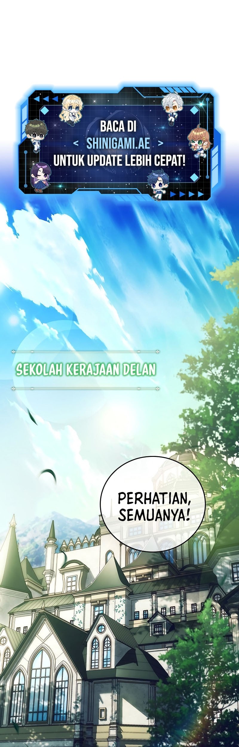 Manhwa The Legendary Hero Is An Academy Honors Student Chapter 1 gambar 2