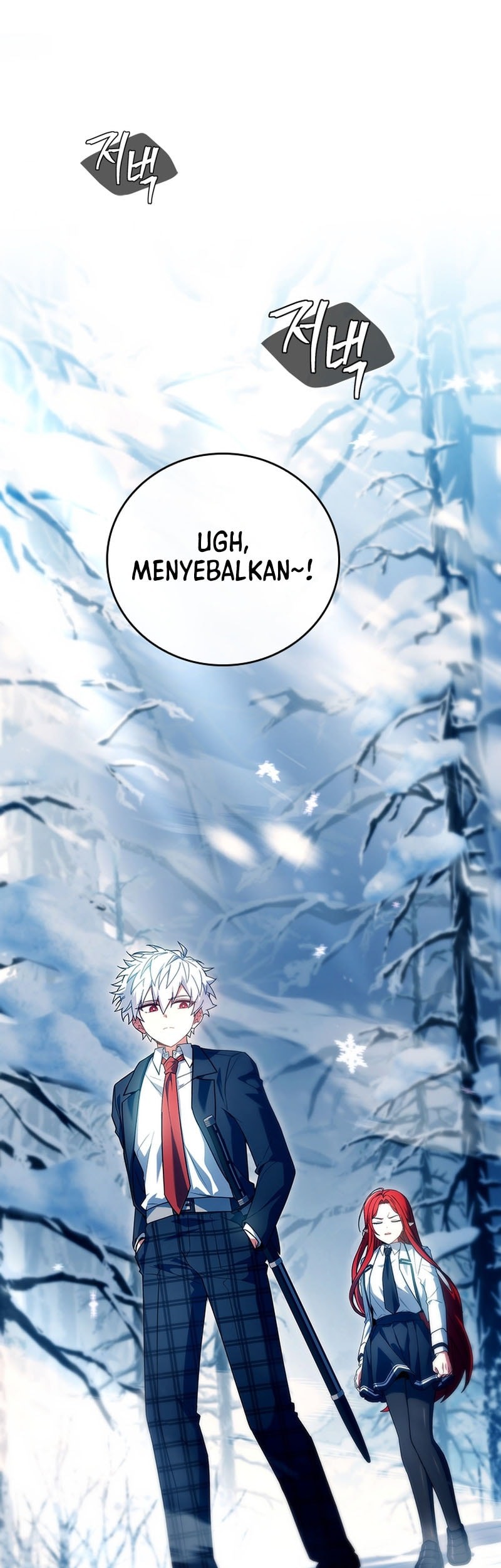Manhwa The Legendary Hero Is An Academy Honors Student Chapter 45 gambar 2