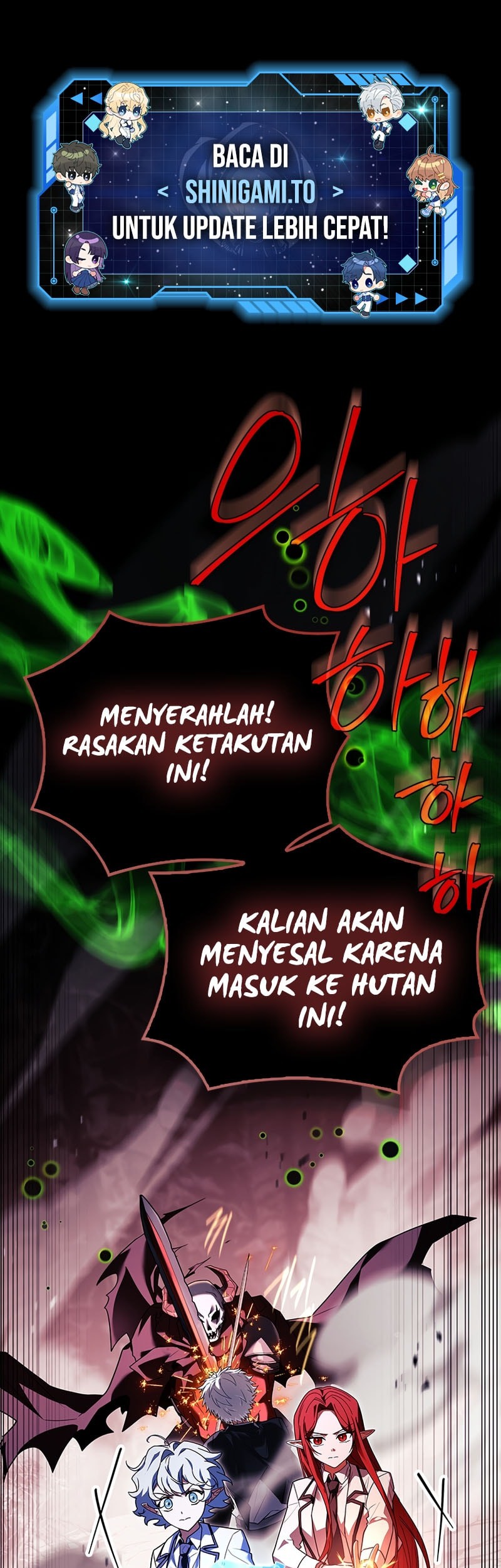 Manhwa The Legendary Hero Is An Academy Honors Student Chapter 47 gambar 2