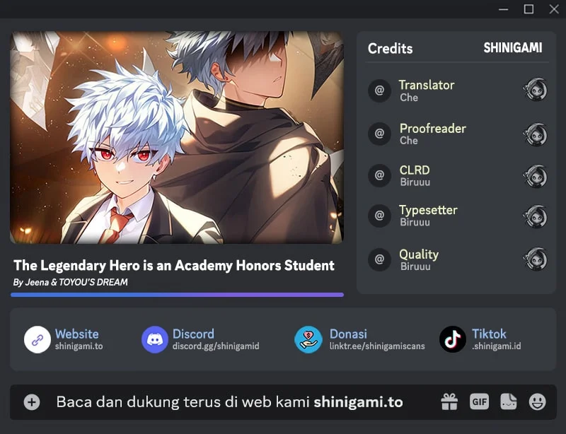 Komik The Legendary Hero Is An Academy Honors Student Chapter 63 gambar 1