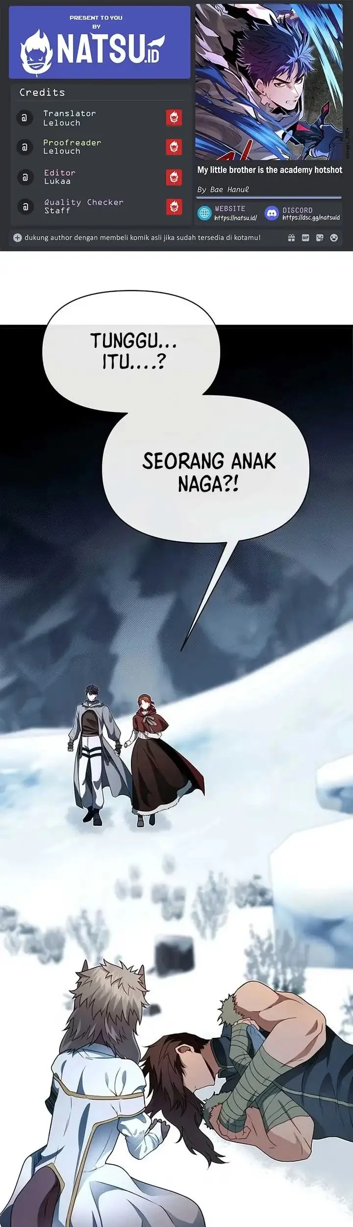 Komik The Little Brother Is the Academy’s Hotshot Chapter 104 gambar 1