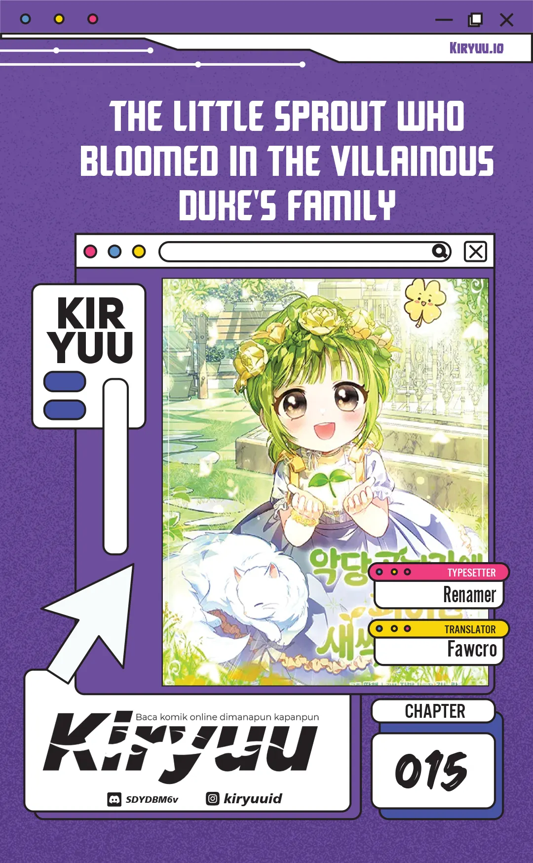 Komik The Little Sprout Who Bloomed in the Villainous Duke's Family Chapter 15 gambar 1