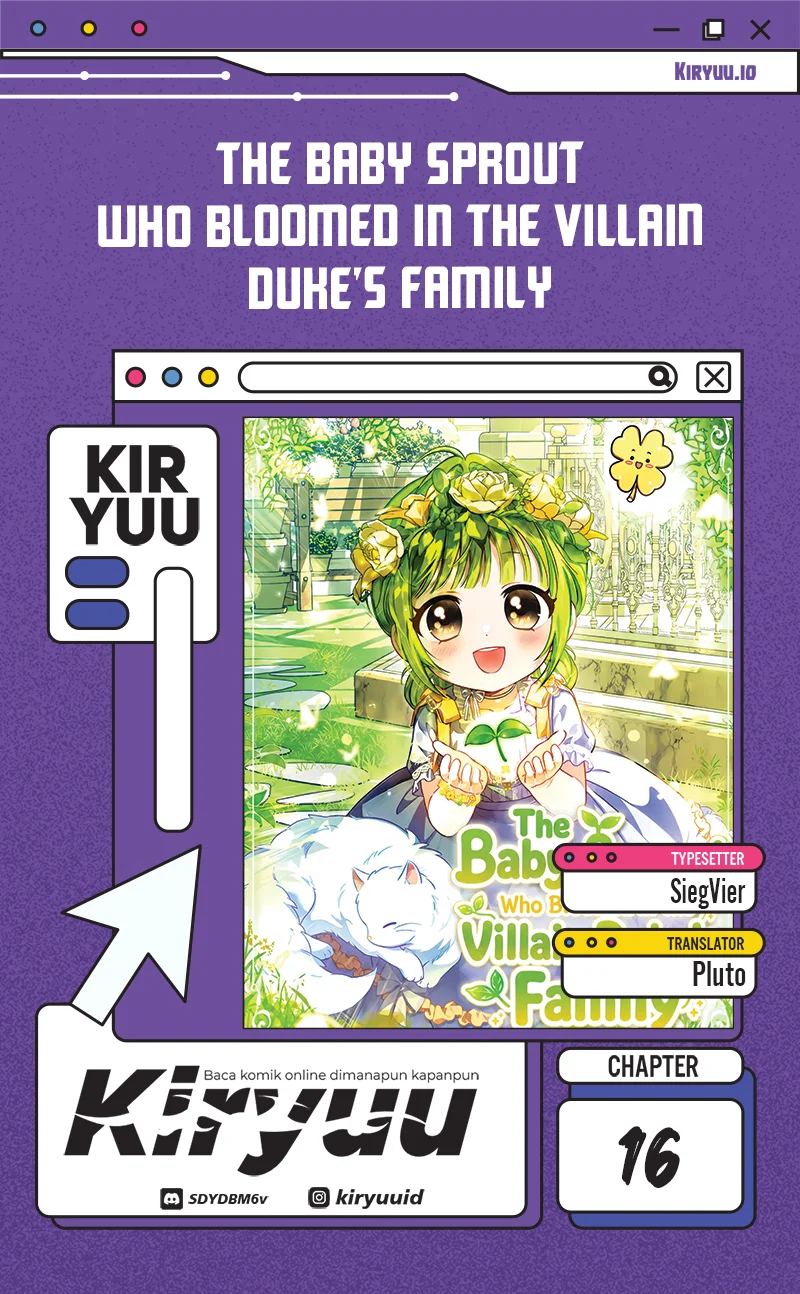 Komik The Little Sprout Who Bloomed in the Villainous Duke's Family Chapter 16 gambar 1