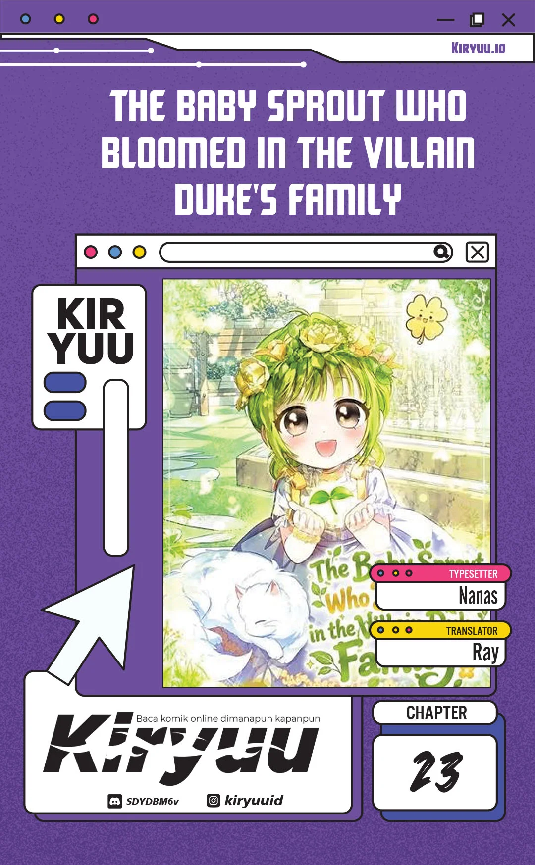 Komik The Little Sprout Who Bloomed in the Villainous Duke's Family Chapter 23 gambar 1