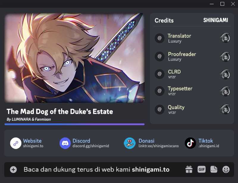 Komik The Mad Dog Of The Duke’s Estate Chapter 21 gambar 1