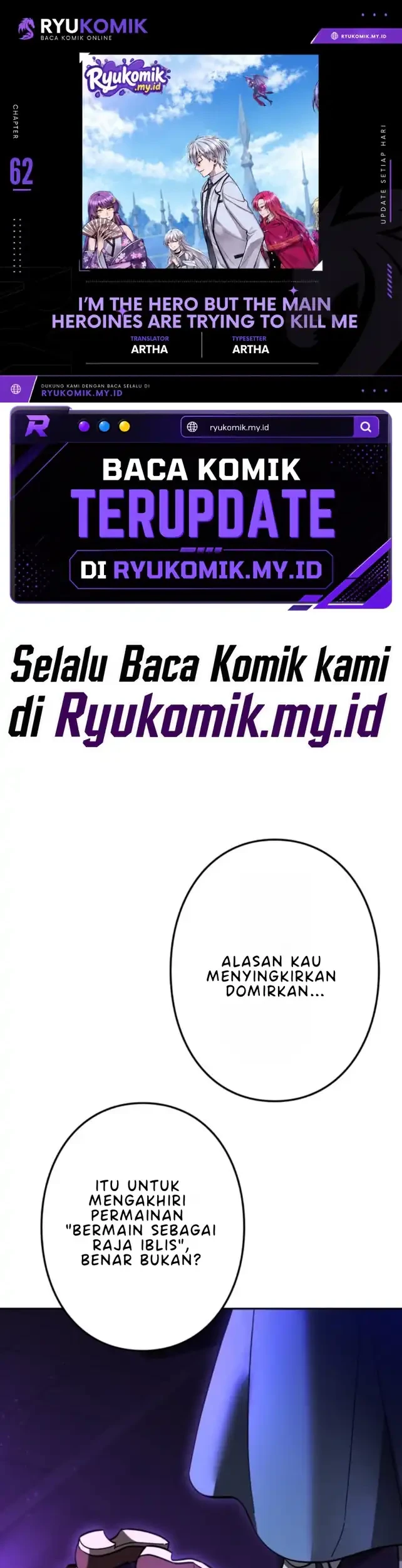 Komik The Main Heroines Are Trying to Kill Me Chapter 62 gambar 1
