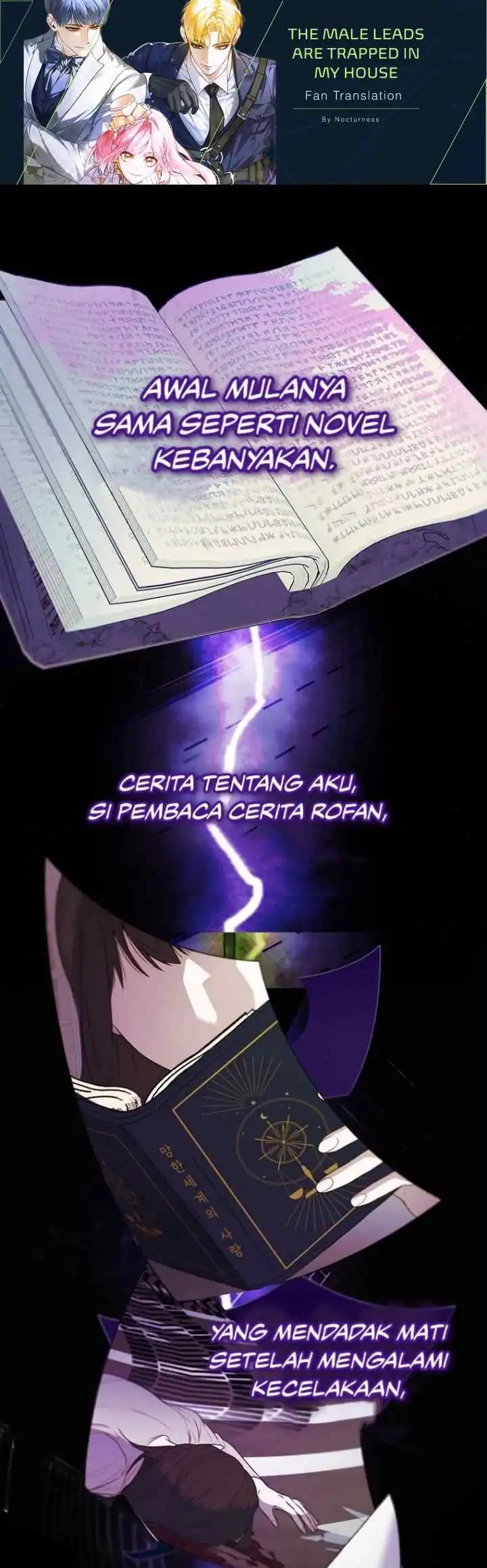 Komik The Male Leads Are Trapped in My House Chapter 0.1 gambar 1