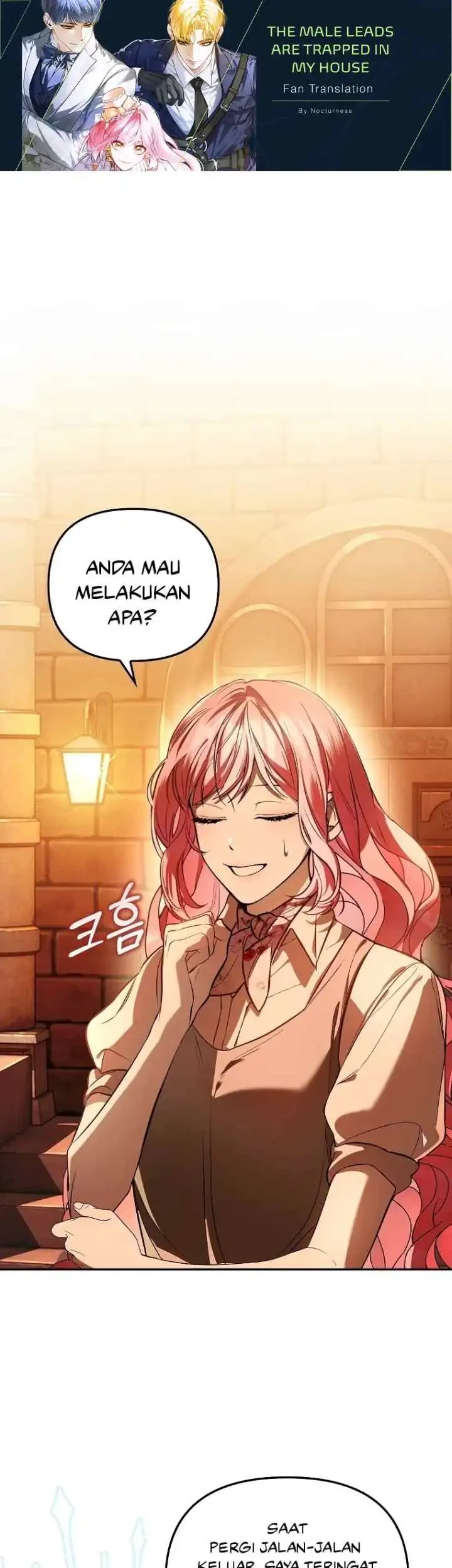 Komik The Male Leads Are Trapped in My House Chapter 14 gambar 1