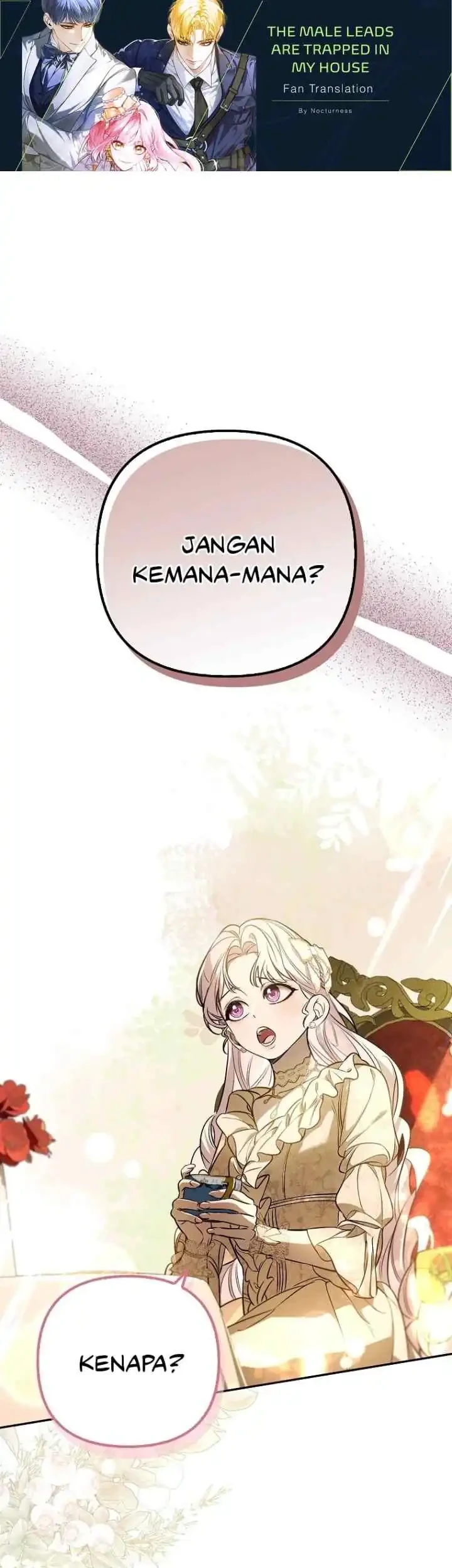 Komik The Male Leads Are Trapped in My House Chapter 18 gambar 1