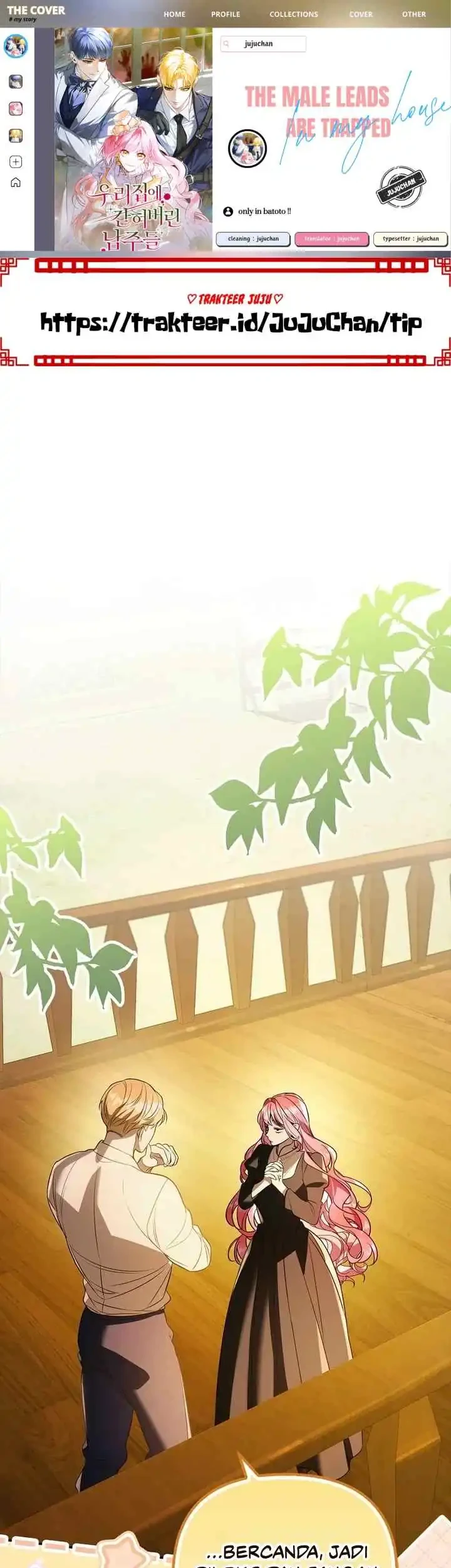 Komik The Male Leads Are Trapped in My House Chapter 27 gambar 1