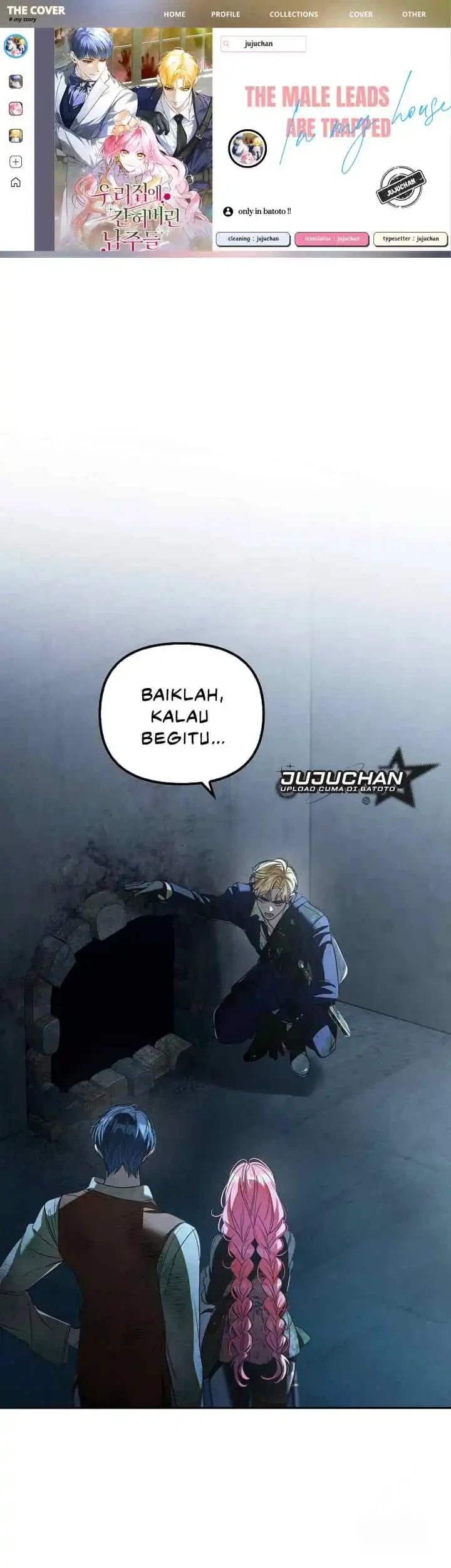 Komik The Male Leads Are Trapped in My House Chapter 34 gambar 1