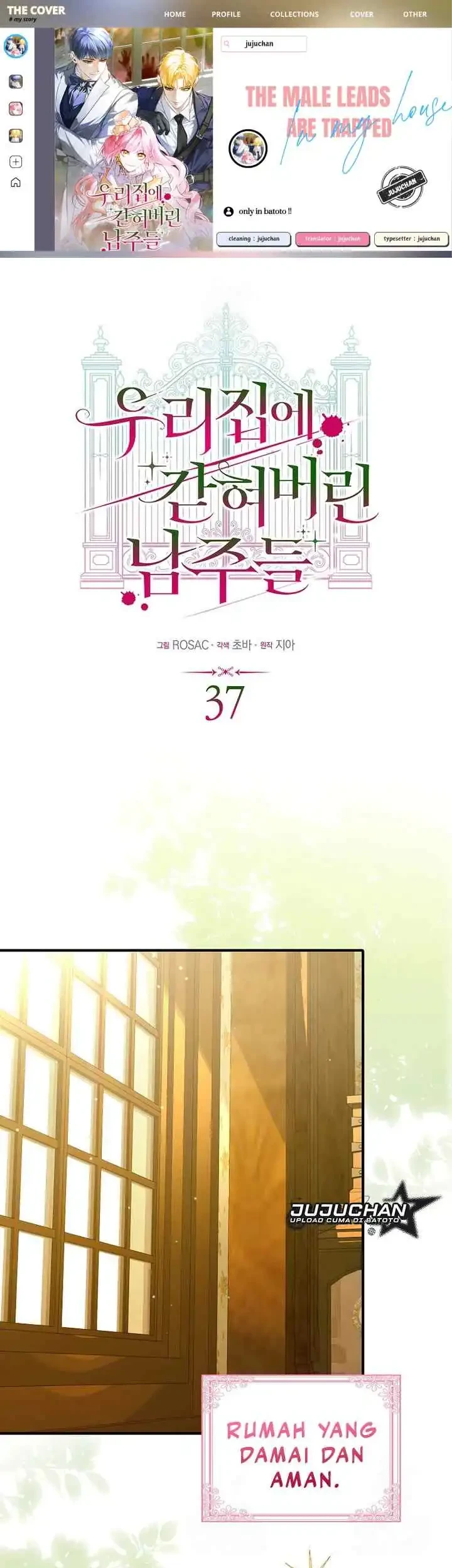 Komik The Male Leads Are Trapped in My House Chapter 37 gambar 1