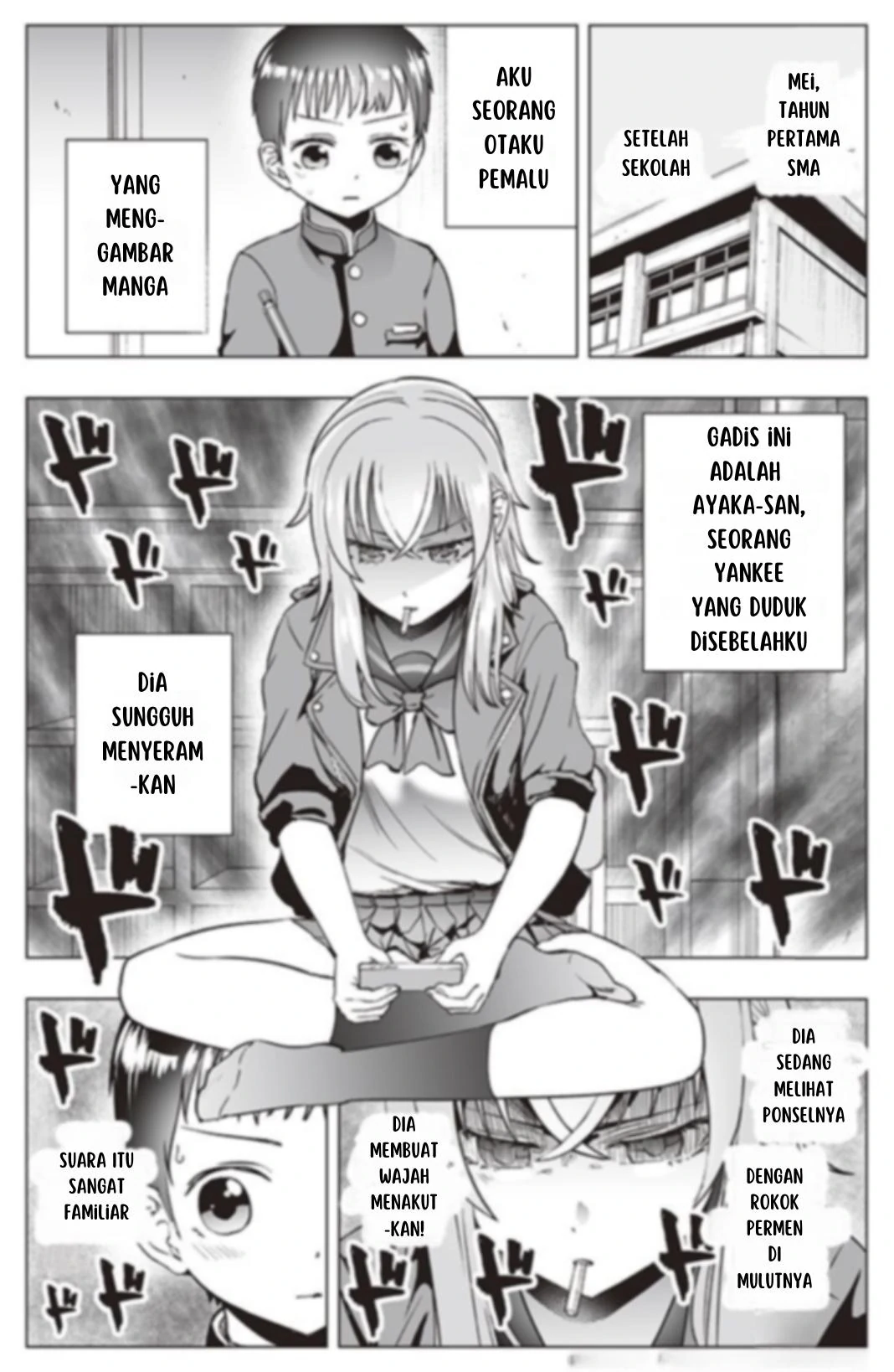 Komik The Many Weaknesses of Ayaka the Yankee JK Chapter 12 gambar 1
