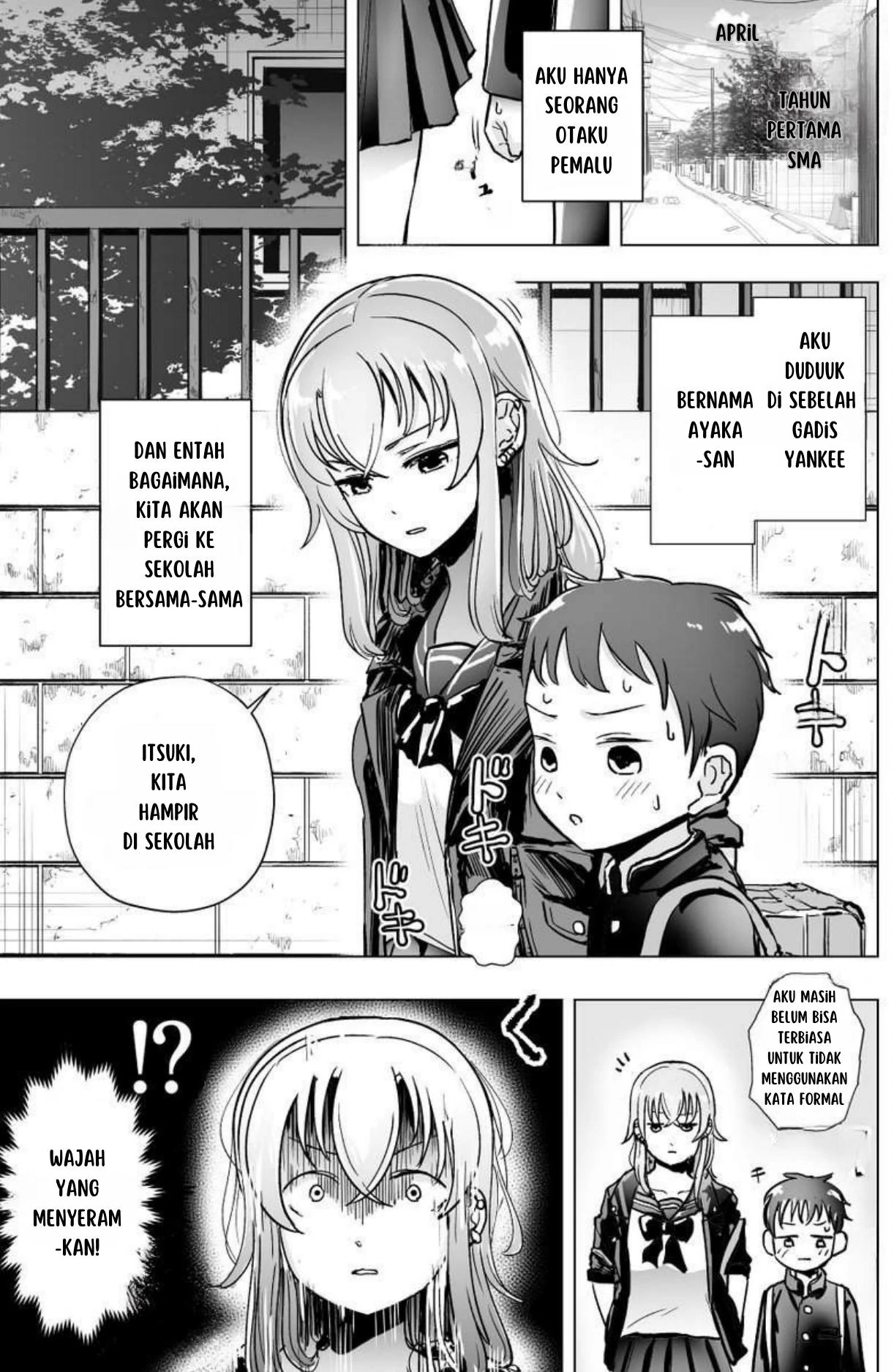 Komik The Many Weaknesses of Ayaka the Yankee JK Chapter 3 gambar 1