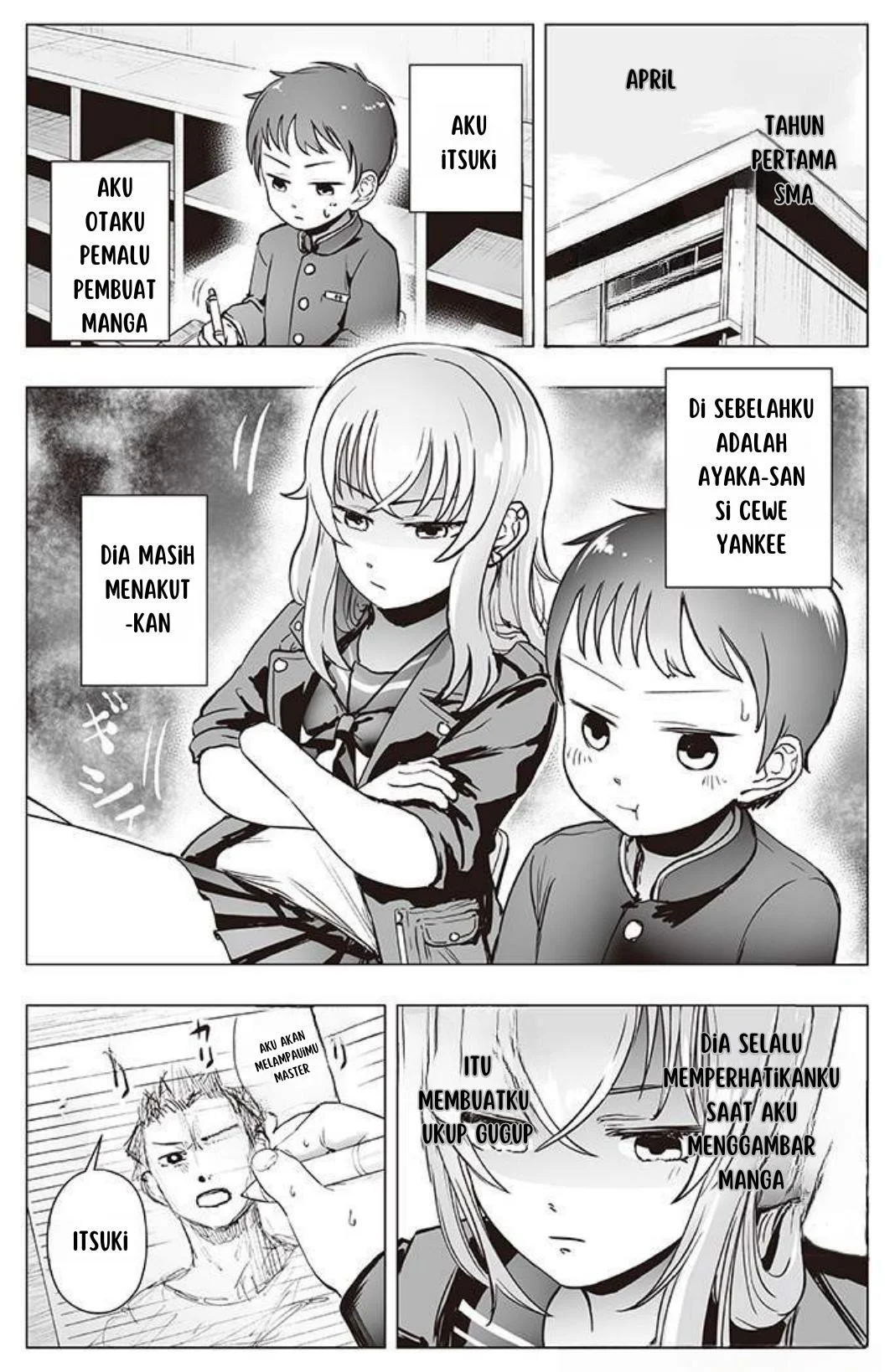 Komik The Many Weaknesses of Ayaka the Yankee JK Chapter 4 gambar 1