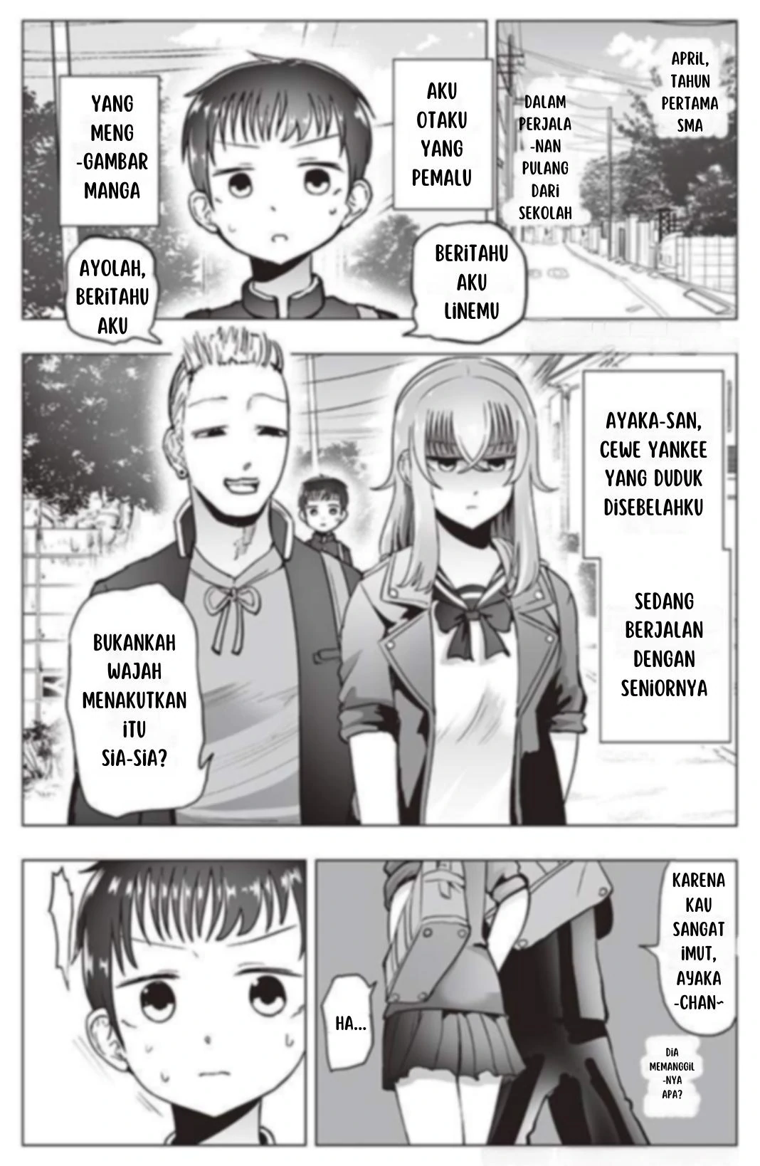 Komik The Many Weaknesses of Ayaka the Yankee JK Chapter 9 gambar 1