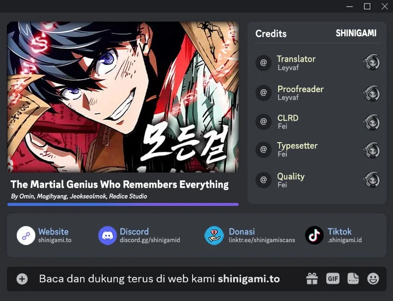 Komik The Martial Genius Who Remembers Everything Chapter 17 gambar 1