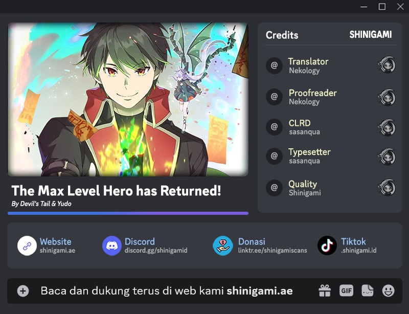 Komik The MAX leveled hero will return! Chapter 200 gambar 1