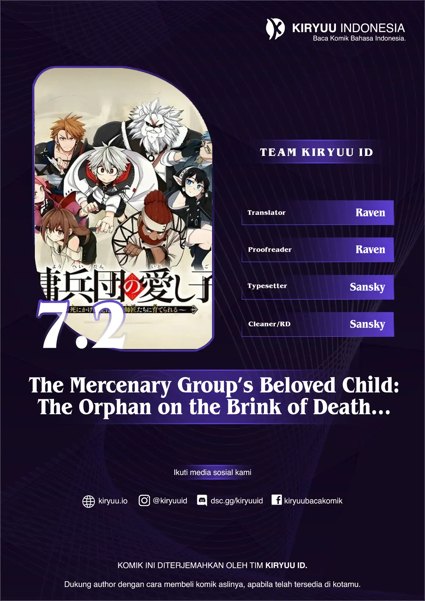 Komik The Mercenary Group’s Beloved Child: The Orphan on the Brink of Death is Raised by the Mightiest Masters Chapter 7.2 gambar 1