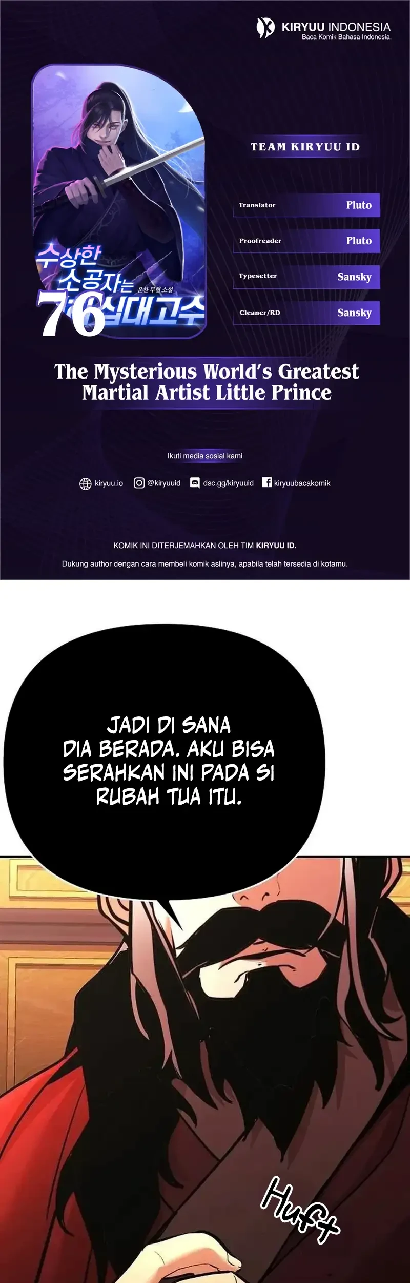 Komik The Mysterious World’s Greatest Martial Artist Little Prince Chapter 76 gambar 1