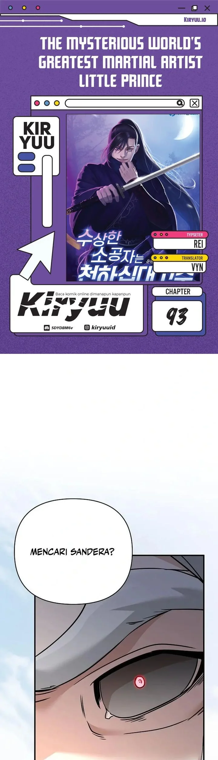 Komik The Mysterious World’s Greatest Martial Artist Little Prince Chapter 93 gambar 1