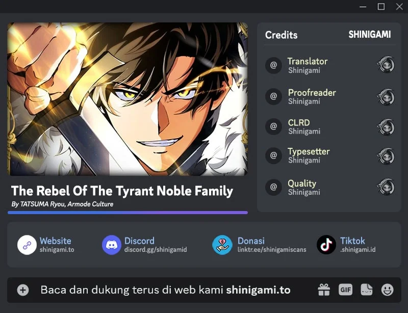 Komik The Rebel Of The Tyrant Noble Family Chapter 37 gambar 1