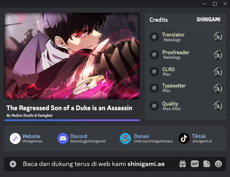 Komik The Regressed Son Of A Duke Is An Assassin Chapter 111 gambar 1